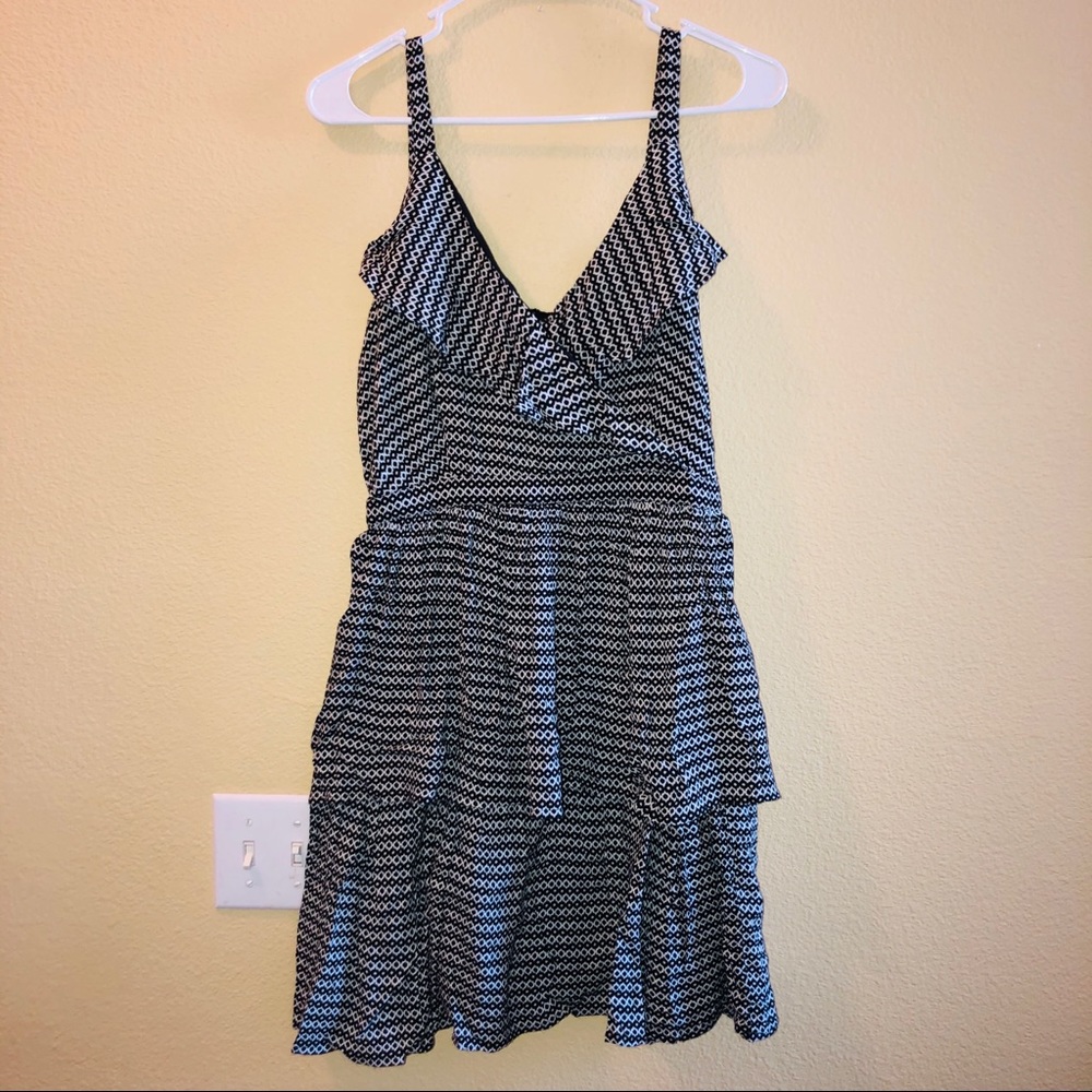 Bar III Printed Ruffled Dress - Picture 2 of 8